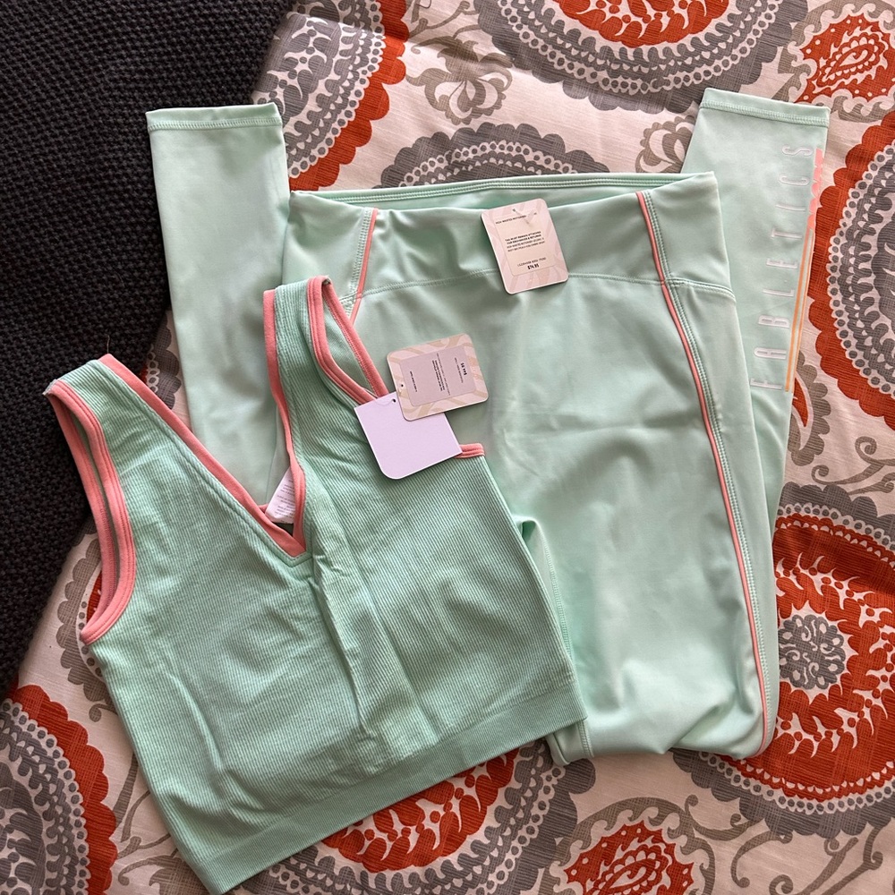 Fabletics Misty Bay and Peach Kiss Set